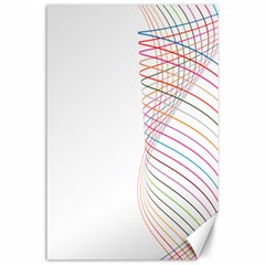 Line Wave Rainbow Canvas 24  X 36  by Mariart