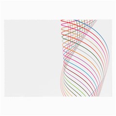 Line Wave Rainbow Large Glasses Cloth (2-side) by Mariart