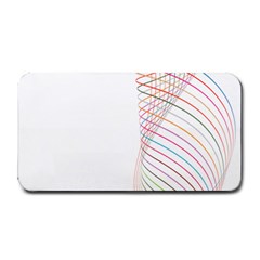 Line Wave Rainbow Medium Bar Mats by Mariart