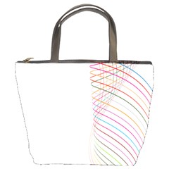 Line Wave Rainbow Bucket Bags by Mariart