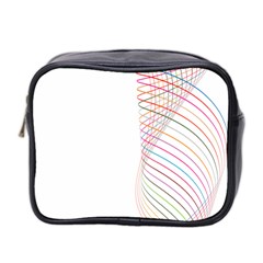 Line Wave Rainbow Mini Toiletries Bag 2-side