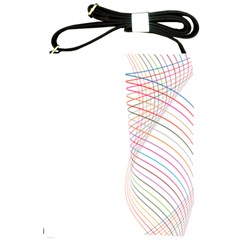 Line Wave Rainbow Shoulder Sling Bags by Mariart