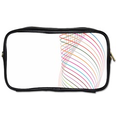 Line Wave Rainbow Toiletries Bags