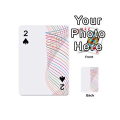 Line Wave Rainbow Playing Cards 54 (mini)  by Mariart