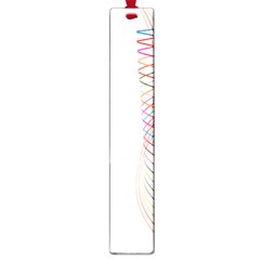 Line Wave Rainbow Large Book Marks by Mariart