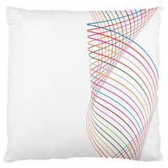 Line Wave Rainbow Standard Flano Cushion Case (one Side) by Mariart