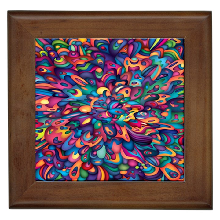 Moreau Rainbow Paint Framed Tiles