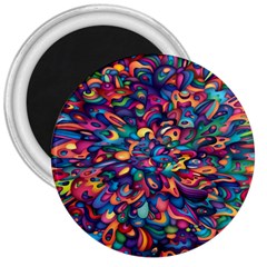 Moreau Rainbow Paint 3  Magnets by Mariart