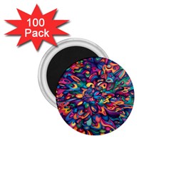 Moreau Rainbow Paint 1 75  Magnets (100 Pack)  by Mariart