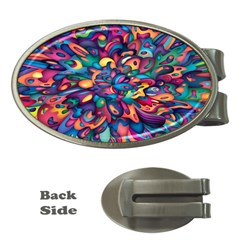 Moreau Rainbow Paint Money Clips (oval) 