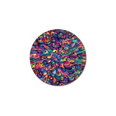 Moreau Rainbow Paint Golf Ball Marker