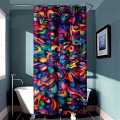 Moreau Rainbow Paint Shower Curtain 36  X 72  (stall)  by Mariart