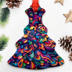 Moreau Rainbow Paint Ornament (christmas Tree) 