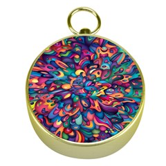 Moreau Rainbow Paint Gold Compasses