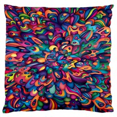 Moreau Rainbow Paint Standard Flano Cushion Case (two Sides) by Mariart