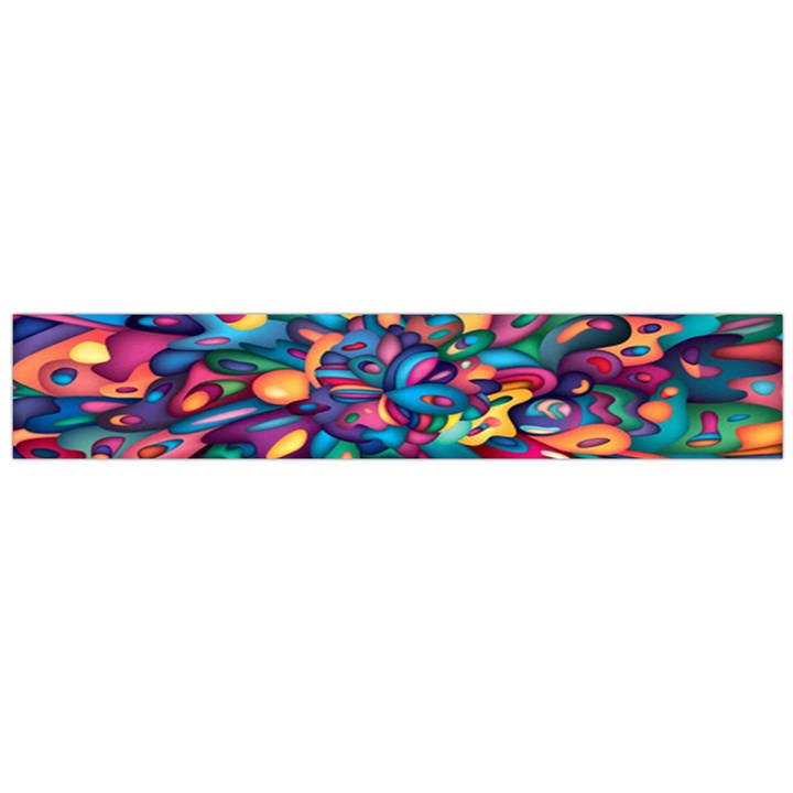 Moreau Rainbow Paint Flano Scarf (Large)