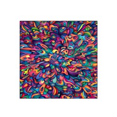 Moreau Rainbow Paint Satin Bandana Scarf by Mariart