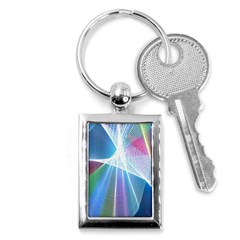 Light Means Net Pink Rainbow Waves Wave Chevron Green Blue Sky Key Chains (rectangle) 