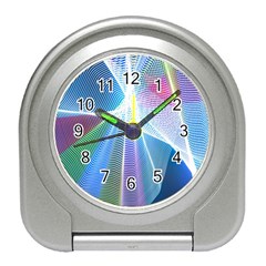 Light Means Net Pink Rainbow Waves Wave Chevron Green Blue Sky Travel Alarm Clocks