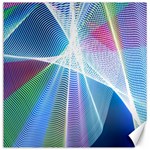 Light Means Net Pink Rainbow Waves Wave Chevron Green Blue Sky Canvas 16  x 16   15.2 x15.41  Canvas - 1