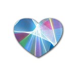 Light Means Net Pink Rainbow Waves Wave Chevron Green Blue Sky Heart Coaster (4 pack)  Front