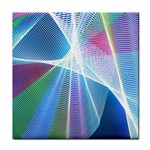 Light Means Net Pink Rainbow Waves Wave Chevron Green Blue Sky Face Towel Front