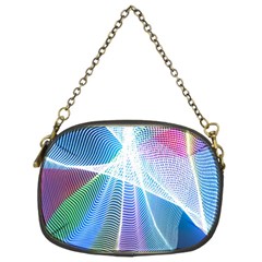 Light Means Net Pink Rainbow Waves Wave Chevron Green Blue Sky Chain Purses (two Sides)  by Mariart