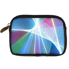 Light Means Net Pink Rainbow Waves Wave Chevron Green Blue Sky Digital Camera Cases