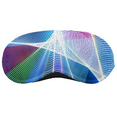 Light Means Net Pink Rainbow Waves Wave Chevron Green Blue Sky Sleeping Masks