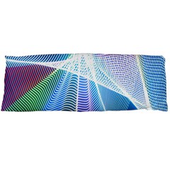 Light Means Net Pink Rainbow Waves Wave Chevron Green Blue Sky Body Pillow Case (dakimakura) by Mariart