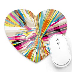 Illustration Material Collection Line Rainbow Polkadot Polka Heart Mousepads