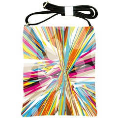 Illustration Material Collection Line Rainbow Polkadot Polka Shoulder Sling Bags by Mariart