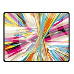 Illustration Material Collection Line Rainbow Polkadot Polka Fleece Blanket (Small) 50 x40  Blanket Front