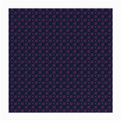 Purple Floral Seamless Pattern Flower Circle Star Medium Glasses Cloth (2-side)