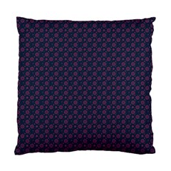 Purple Floral Seamless Pattern Flower Circle Star Standard Cushion Case (one Side)