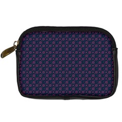 Purple Floral Seamless Pattern Flower Circle Star Digital Camera Cases by Mariart