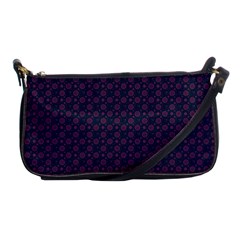 Purple Floral Seamless Pattern Flower Circle Star Shoulder Clutch Bags