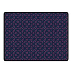 Purple Floral Seamless Pattern Flower Circle Star Double Sided Fleece Blanket (small)  by Mariart