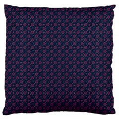 Purple Floral Seamless Pattern Flower Circle Star Standard Flano Cushion Case (one Side)