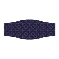 Purple Floral Seamless Pattern Flower Circle Star Stretchable Headband