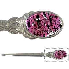 Octopus Colorful Cartoon Octopuses Pattern Black Pink Letter Openers by Mariart