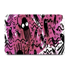 Octopus Colorful Cartoon Octopuses Pattern Black Pink Plate Mats