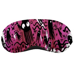 Octopus Colorful Cartoon Octopuses Pattern Black Pink Sleeping Masks by Mariart