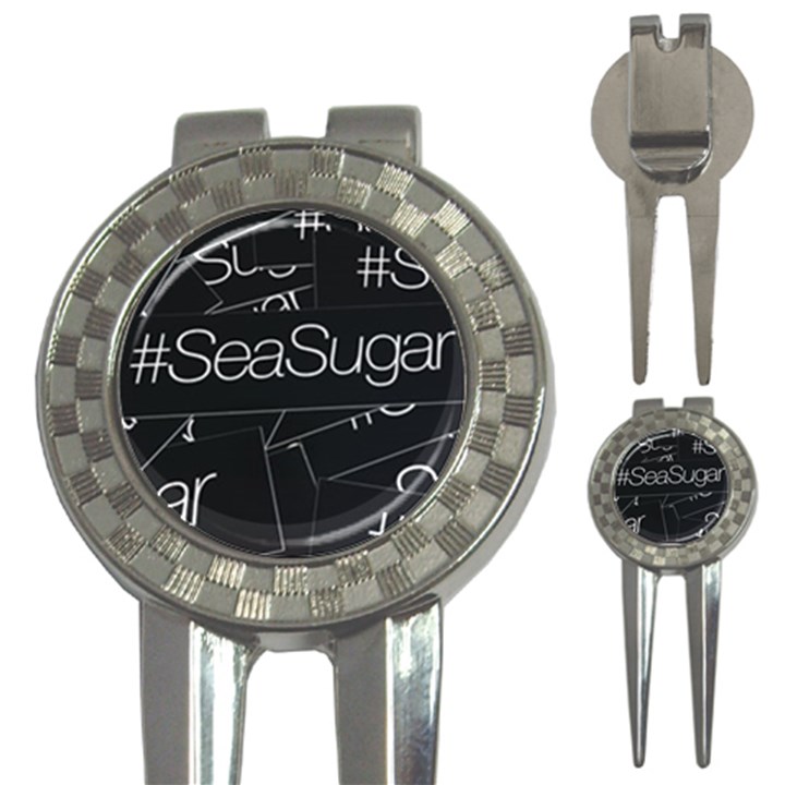 Sea Sugar Line Black 3-in-1 Golf Divots