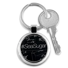 Sea Sugar Line Black Key Chains (round) 