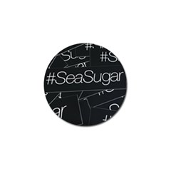 Sea Sugar Line Black Golf Ball Marker