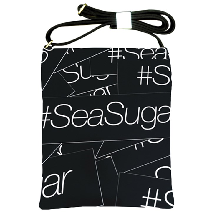 Sea Sugar Line Black Shoulder Sling Bags