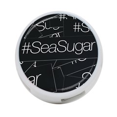 Sea Sugar Line Black 4-port Usb Hub (one Side)