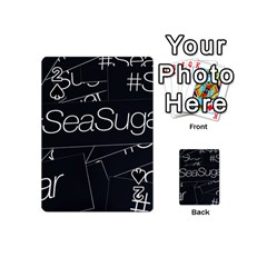 Sea Sugar Line Black Playing Cards 54 (mini) 