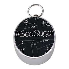 Sea Sugar Line Black Mini Silver Compasses by Mariart